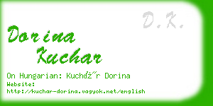 dorina kuchar business card